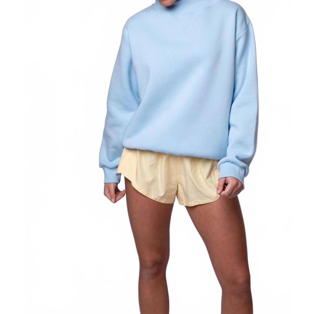 NEW BANDIT BRAND everyday fleece sweatshirt in blue henrietta